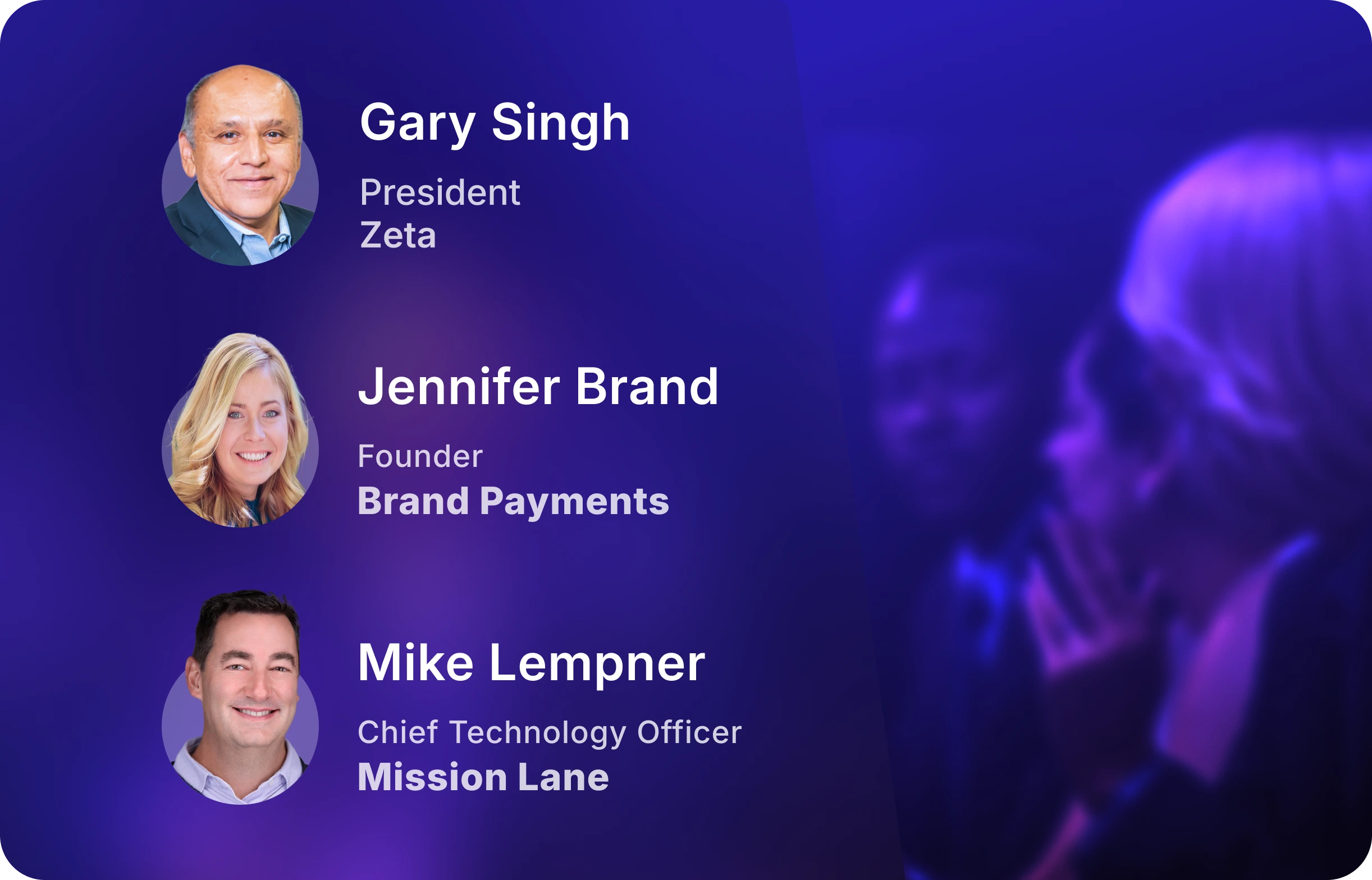 The image shows Gary Singh, President of Zeta US